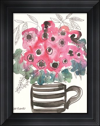 Framed Poppies for Breakfast Print