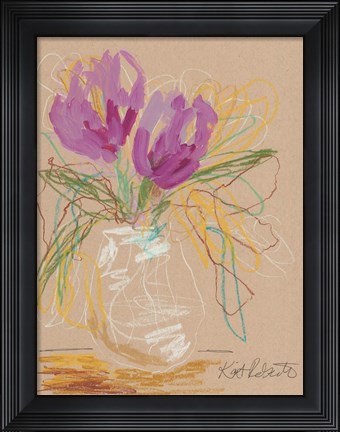 Framed Lacey Lavender Print