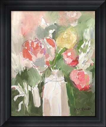 Framed Flowers for Diane Print