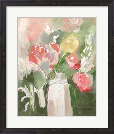 Framed Flowers for Diane Print