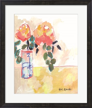 Framed Flowers for Judy Print