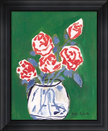 Framed Flowers for Jessica Print
