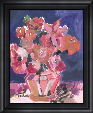 Framed Flowers for Barbara Print