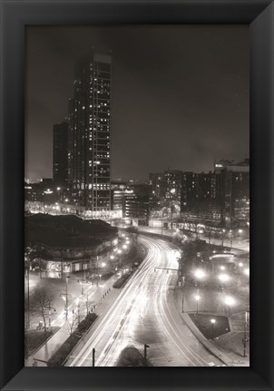 Framed Inner Harbor Lights I Print