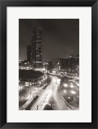 Framed Inner Harbor Lights I Print