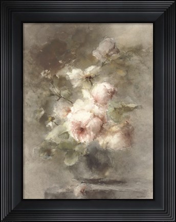 Framed Old World Rose Bouquet Print