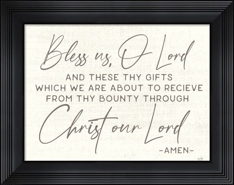 Framed Bless Us Print