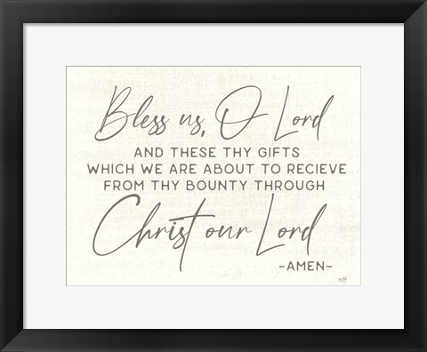 Framed Bless Us Print