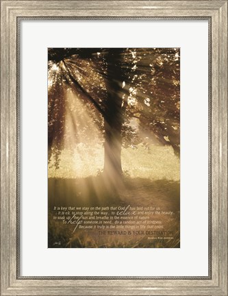 Framed Stay on the Path Print