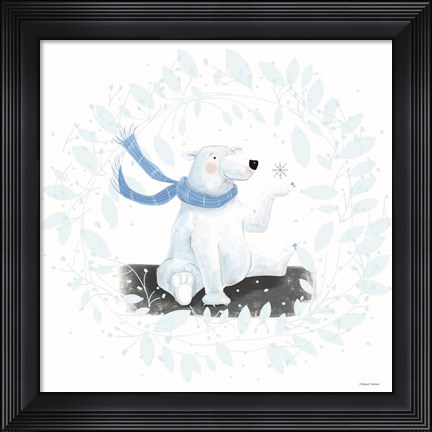 Framed Polar Bear Holiday Print