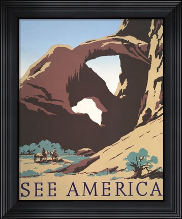 Framed See America Print