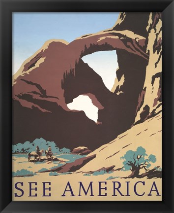 Framed See America Print