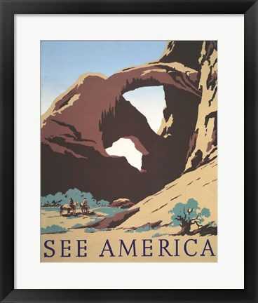 Framed See America Print