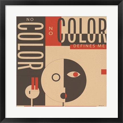 Framed Color Defines Me Print