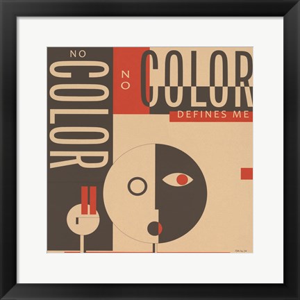 Framed Color Defines Me Print