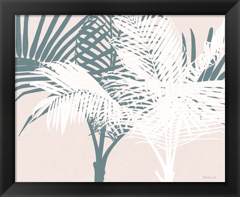 Framed Transitioning Palm Pattern Print