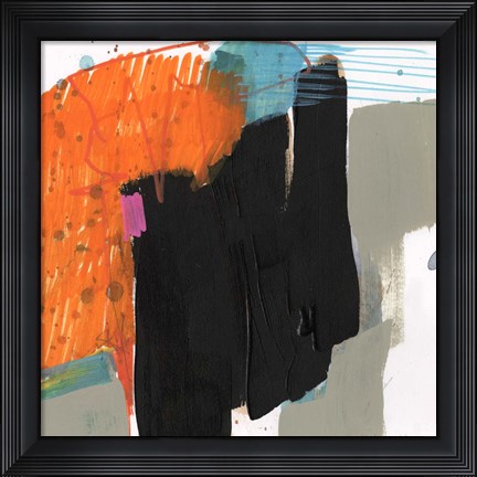 Framed Primary Action IV Print