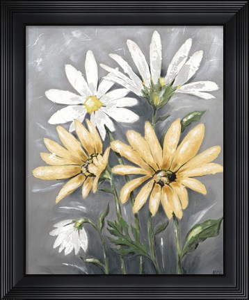 Framed Summer Daisies II Print