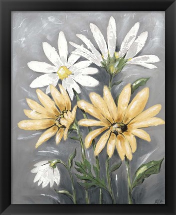 Framed Summer Daisies II Print