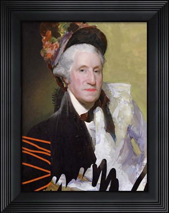 Framed Cheeky Master Founding Female Print