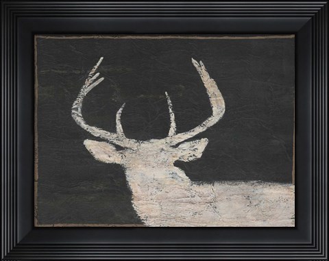Framed Brow Tine Deer I Print
