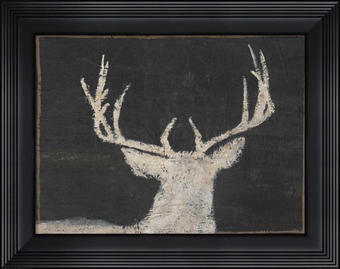 Framed Brow Tine Deer II Print