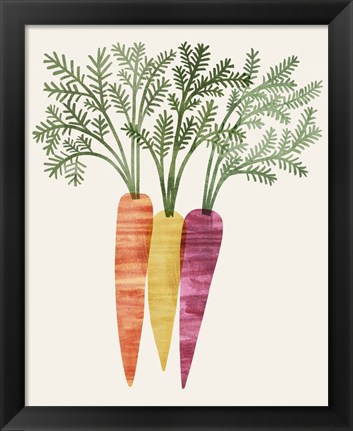 Framed Organic Veg III Print