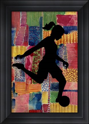 Framed Patchwork Athlete II Print