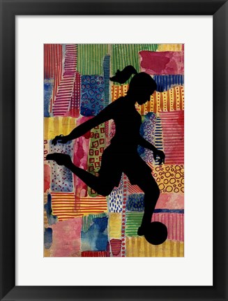 Framed Patchwork Athlete II Print