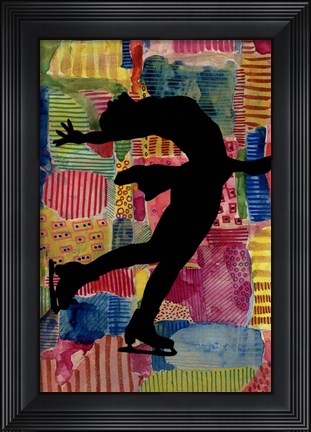 Framed Patchwork Athlete III Print