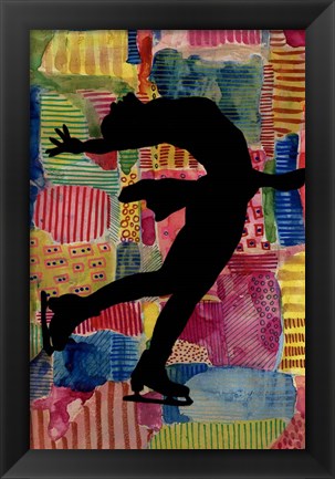 Framed Patchwork Athlete III Print