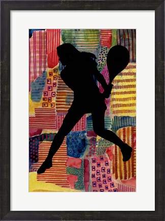 Framed Patchwork Athlete IV Print