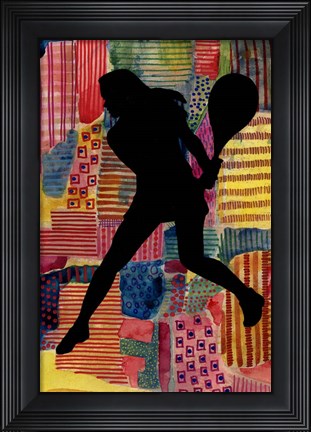 Framed Patchwork Athlete IV Print