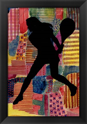 Framed Patchwork Athlete IV Print