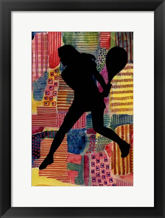 Framed Patchwork Athlete IV Print