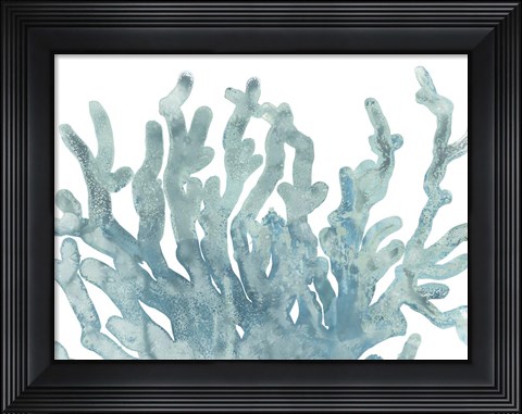 Framed Blue Macro Coral III Print