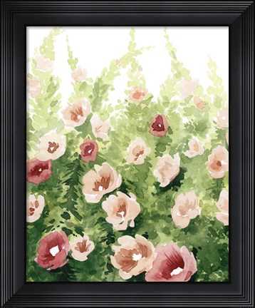 Framed Sunlit Flora I Print