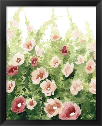 Framed Sunlit Flora I Print