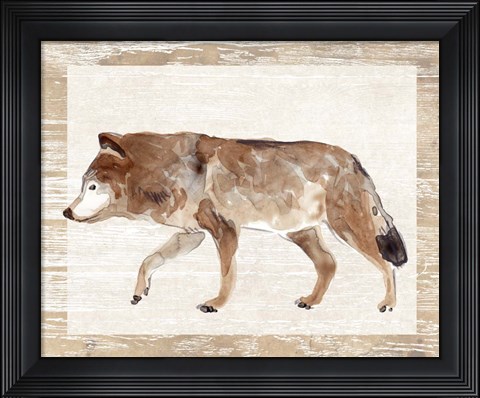 Framed Rustic Barnwood Animals II Print