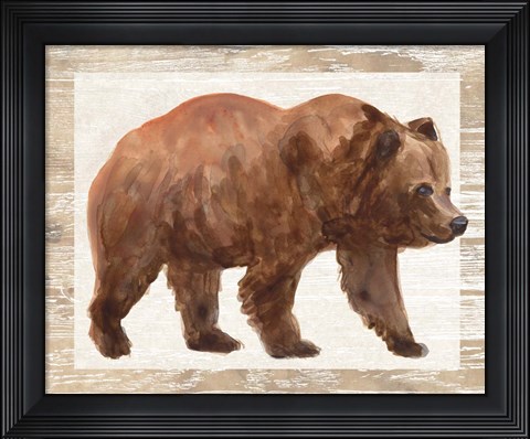Framed Rustic Barnwood Animals III Print