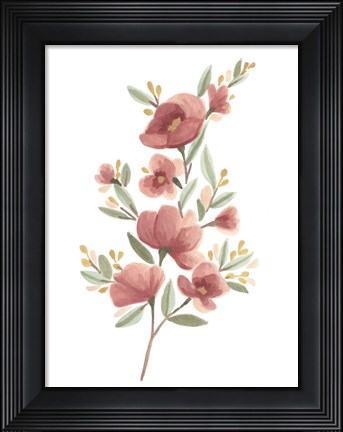 Framed Wildflower Sprig III Print
