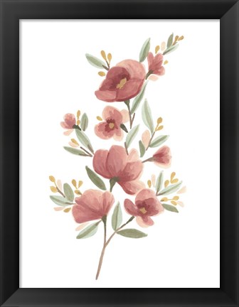 Framed Wildflower Sprig III Print