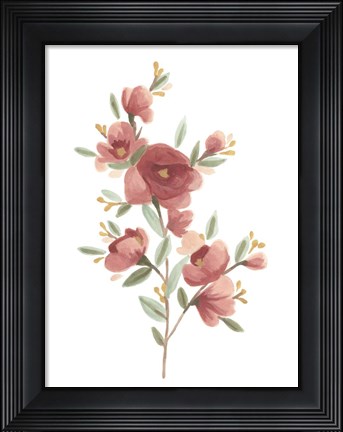 Framed Wildflower Sprig IV Print