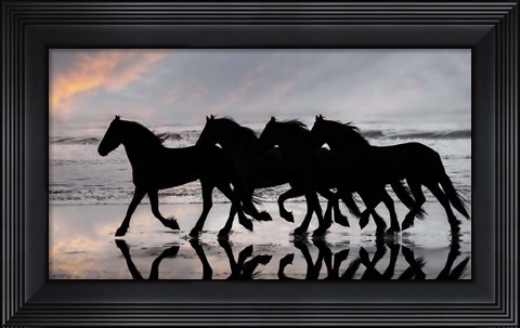 Framed Wave Runners I Print