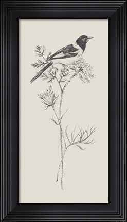 Framed Nature with Bird I Print