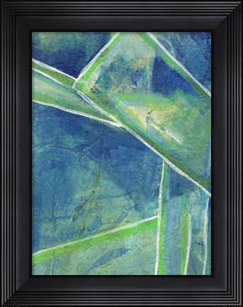 Framed Geometric in Cool IV Print