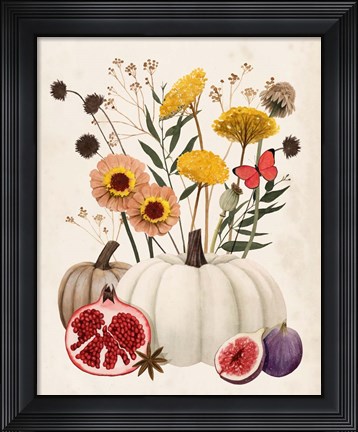 Framed Fall Botanicals I Print