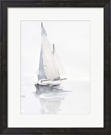 Framed Misty Harbor II Print