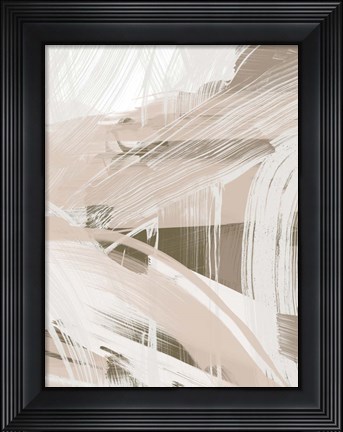 Framed Earthtone Swipe II Print