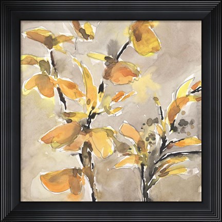 Framed Ginkgo Leaf Moment I Print